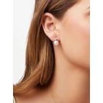 Серьги Classic Akoya из желтого золота с жемчугом и бриллиантами 2