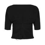 Блузы Ferragamo Layered Wool-Blend Blouse 'Черный' 2