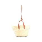 Сумка на плечо Triomphe Basket из рафии и кожи 2