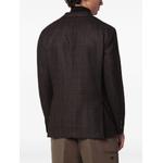 check-pattern wool blazer 2
