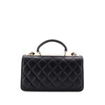 Trendy CC Top Handle Wallet on Chain Quilted Lambskin shoulder bag 2