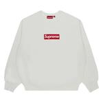 Свитшот Supreme Washed Box Logo Crewneck 'Белый' 1