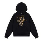 Худи Denim Tears Metallic Gold Script Hoodie 'Black' 1