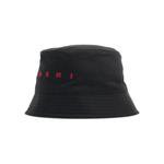 Панамы Marni Logo Bucket Hat II 'Black' 2