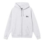 Верхняя одежда Stussy Basic Zip Hood «Ash Heather» 1