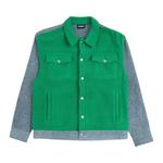 Верхняя одежда Pleasures Fried Trucker Jacket 'Green' 1