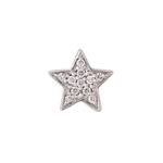Серьга-гвоздик Stasia из белого золота с бриллиантами 1