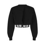 Свитшоты Alexander McQueen Layered Cropped Sweatshirt 'Black' 2