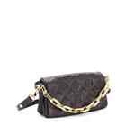 Convertible Coussin Pochette Monogram Embossed Lambskin shoulder bag 1