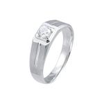 Кольцо с бриллиантом LITZ 18K белое золото DR5697 1