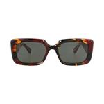Солнцезащитные очки Gucci Square-Frame Recycled Acetate 'Burgundy/Grey' 1