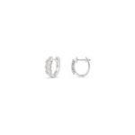 Серьги-кольца TOMEI Diamond из белого золота 750/18K 2