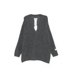 oversized V-neck sweater 1