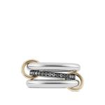 Кольцо Libra Gris из серебра и желтого золота с бриллиантами 1