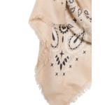 Foulard Maxi bandana-print frayed scarf 3