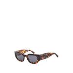 tortoiseshell-effect geometric-frame sunglasses 1