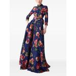 tulip-print shirt maxi dress 2