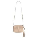 Сумки через плечо Saint Laurent Lou Quilted Crossbody Bag 'Темный бежевый' 2