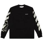 Футболки Off-White Bricks Skate Long-Sleeve Tee 'Black/White' 1