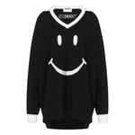 Свитер с V-образным вырезом из коллаборации с Smiley 1