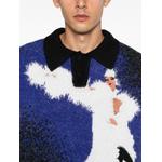 graphic-intarsia polo shirt 5