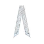 mixed-print bandeau scarf 1