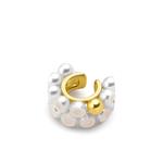 Серьга-кафф M/G Sliced Sphere из желтого золота с жемчугом 2