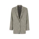 longline herringbone oversized blazer 1