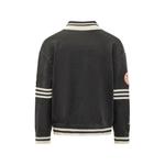 patch-detail striped-trim cardigan 2