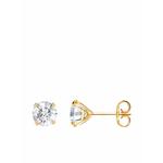 Серьги-гвоздики из желтого золота с бриллиантами Windsor 1.20ct 2
