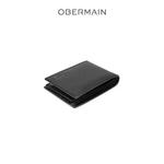 Короткий кошелек RFID из натуральной кожи черный 5