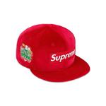 Кепки Supreme Velour Box Logo New Era 'Красный' 1
