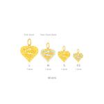 Кулон из золота 375/9K Love Pendant B257 (размер M) 2