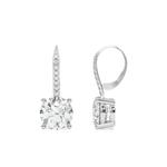 Серьги из белого золота с бриллиантами 2