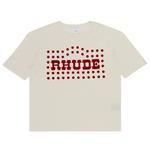 Футболки Rhude Flocked Burnout Tee 'Vintage White' 1