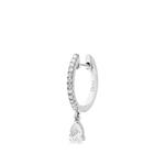 Серьга-кольцо Pear с бриллиантами 1