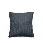 Sashiko-stitch patchwork cushion 2