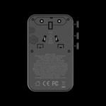 Momax 1-WORLD² 100W двойной AC четыре USB GaN универсальный переходной адаптер - титан 3