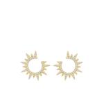 Серьги Starburst из желтого золота с бриллиантами 1