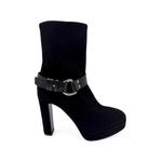 buckle-detail platform ankle boots 1