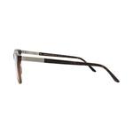Очки Alexander McQueen Square-Frame Acetate Optical Frames 'Brown Silver Transparent' 3