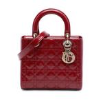 Сумка-сэтчел Patent Cannage Lady Dior среднего размера (2000 год) 1
