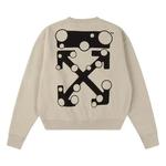 Свитшоты Off-White Bubble Arrow Over Crewneck 'Abbey Stone' 2