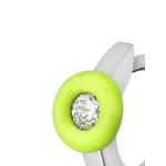 Серьга Mini Roma из белого золота с бриллиантами 2