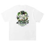 Футболки BAPE x Liberty Walk Abc Camo Logo Relaxed Fit Tee 'White' 2