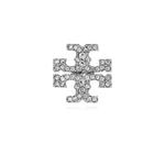 Серьги-гвоздики Kira Pave Crystal T Logo Stud Earring Silver 158535 2