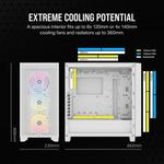 Corsair 3000D RGB AIRFLOW ATX корпус - White 2