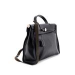 Herbag Zip Berline Vache Canvas and Leather 31 shoulder bag 3