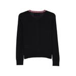 logo-embroidered marl-trim cardigan 2