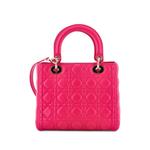 Lady Dior Bag Cannage Quilt Lambskin Medium satchel 2